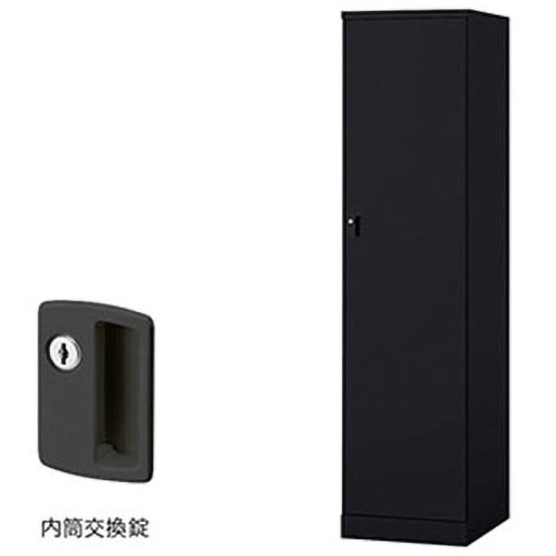 GL1LC-B ロッカー 1人用 GL型 ナイキ ブラック色 内筒交換錠タイプ 高さ1800mm間口450mm奥行515mm  GL1LC-B