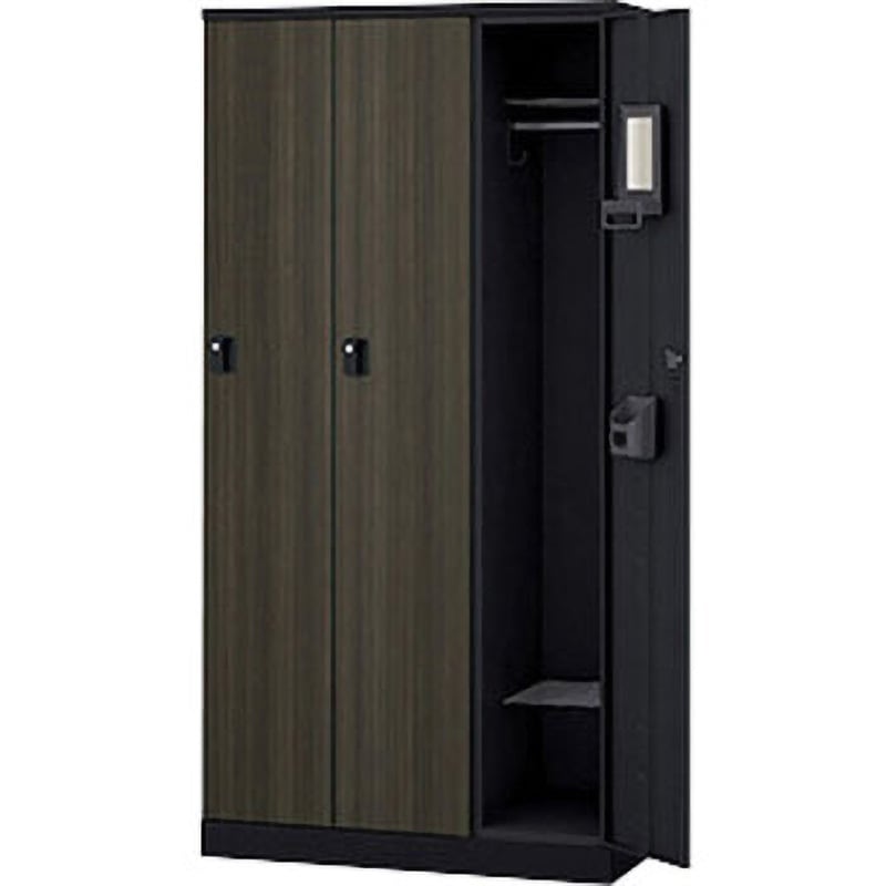 GL3M-BMD ロッカー 3人用 GL型 ナイキ ブラック色 錠付(シリンダー錠) 高さ1800mm間口900mm奥行515mm  GL3M-BMD 59,388円