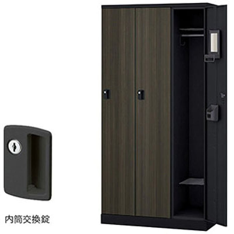 GL3MC-BMD ロッカー 3人用 GL型 ナイキ ブラック色 内筒交換錠タイプ 高さ1800mm間口900mm奥行515mm  GL3MC-BMD