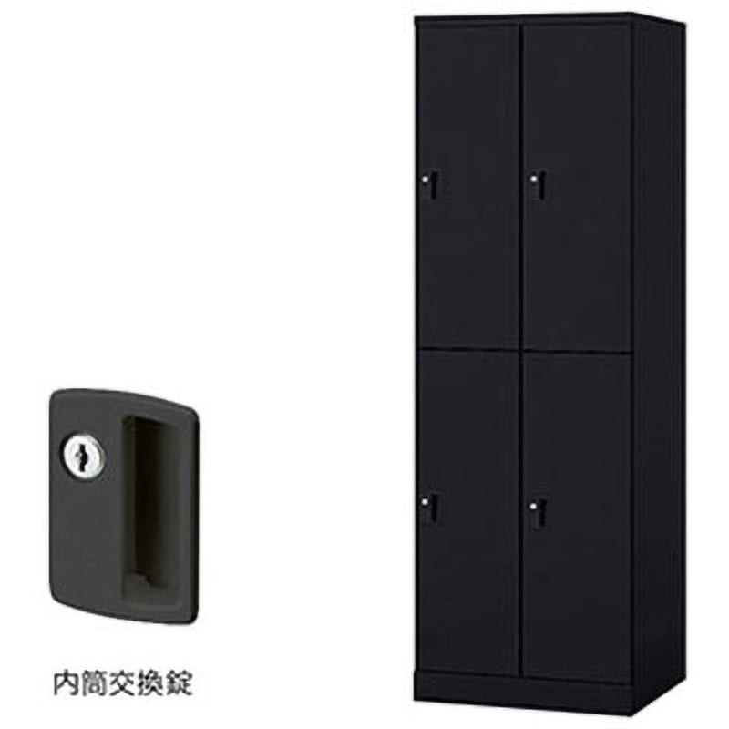 GL4MC-B ロッカー 4人用 GL型 ナイキ ブラック色 内筒交換錠タイプ 高さ1800mm間口600mm奥行515mm  GL4MC-B 42,887円