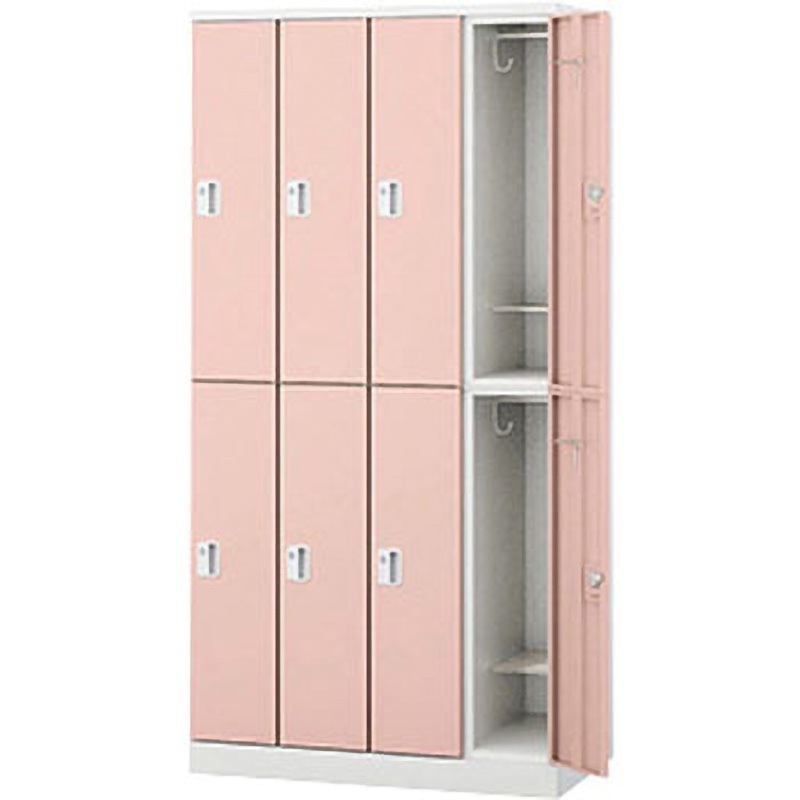 GL8SJ-LPI ロッカー 8人用 GL型 ナイキ ライトピンク色 高さ1800mm間口900mm奥行515mm  GL8SJ-LPI