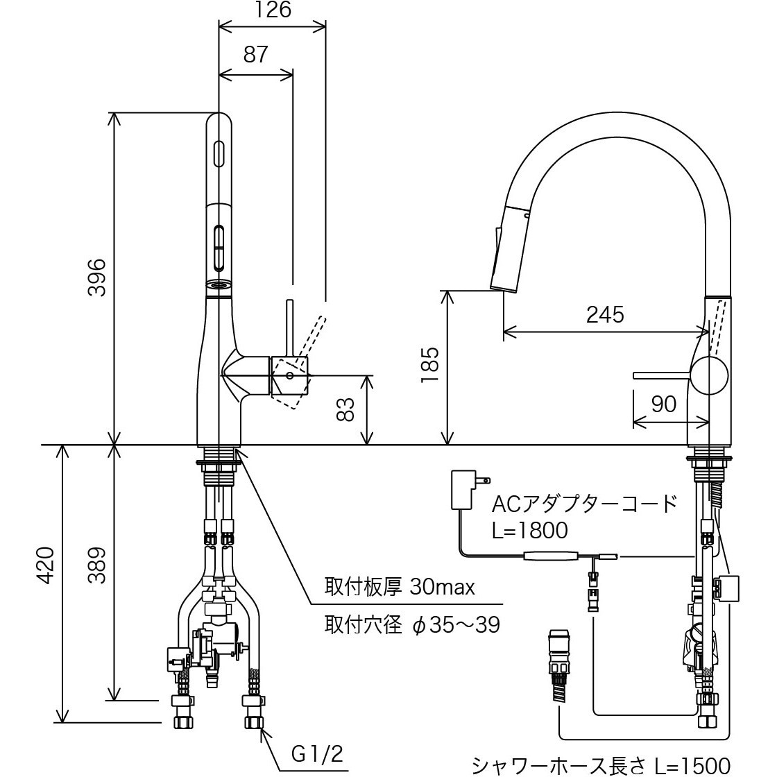 KVK シングルシャワー付混合栓 KM6071EC 楽天市場】[KM6071EC] シングルシャワー付混合栓（センサー付
