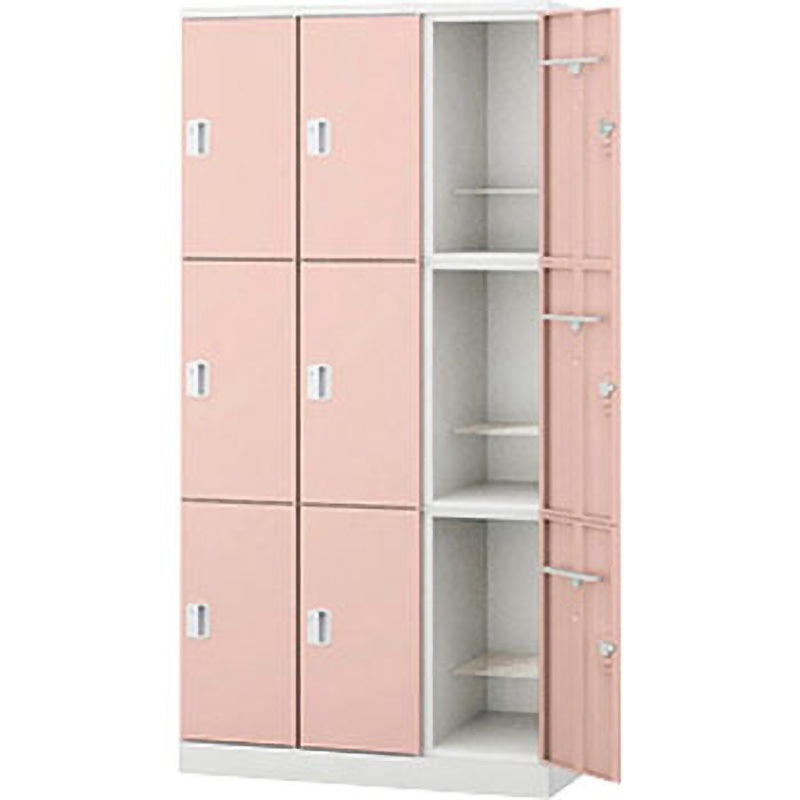 GL9MJ-LPI ロッカー 9人用 GL型 ナイキ ライトピンク色 高さ1800mm奥行515mm  GL9MJ-LPI