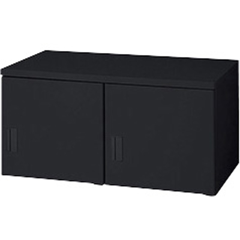 GLU2L-B ロッカー用上部収納庫 GL型 ナイキ 錠付(シリンダー錠) ブラック色 高さ450mm間口900mm奥行515mm  GLU2L-B