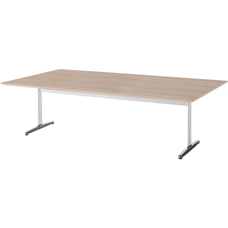 KHD2412-W-SO ミーティングテーブル(KHD型) ナイキ サンドオーク ホワイト 高さ720mm間口2400mm奥行1200mm  KHD2412-W-SO 119,900円