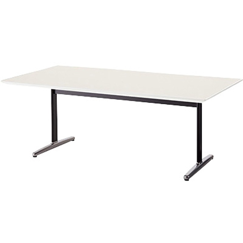 KHD1890-B-WH ミーティングテーブル(KHD型) ナイキ ホワイト ブラック 高さ720mm間口1800mm奥行900mm  KHD1890-B-WH