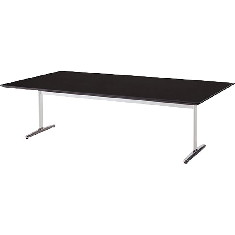 KHD2412-W-BT ミーティングテーブル(KHD型) ナイキ ブラック ホワイト 高さ720mm間口2400mm奥行1200mm  KHD2412-W-BT