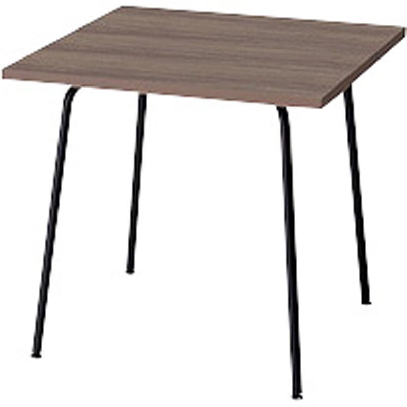 KLPB7575-B-CA ミーティングテーブル(KLPB型) ナイキ ショコラアッシュ ブラック 高さ700mm間口750mm奥行750mm  KLPB7575-B-CA