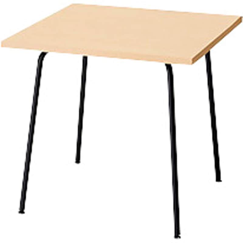 KLPB7575-B-S ミーティングテーブル(KLPB型) ナイキ シルクウッド ブラック 高さ700mm間口750mm奥行750mm  KLPB7575-B-S