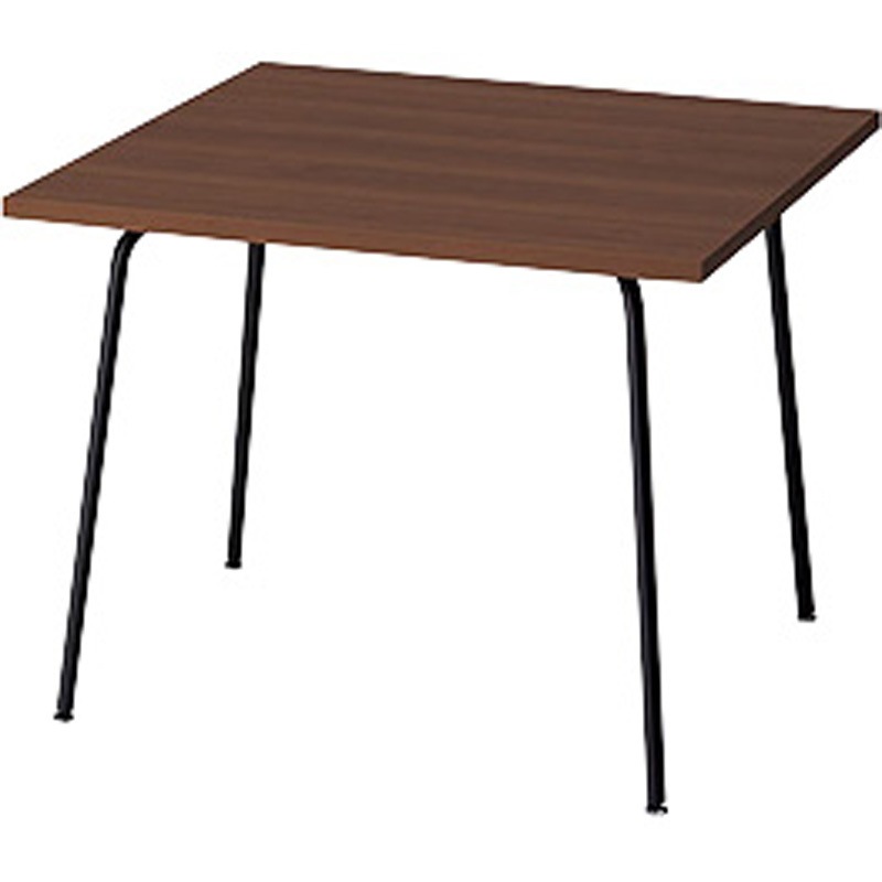 KLPB0990-B-WN ミーティングテーブル(KLPB型) ナイキ ダークウォールナット ブラック 高さ700mm間口900mm奥行900mm  KLPB0990-B-WN