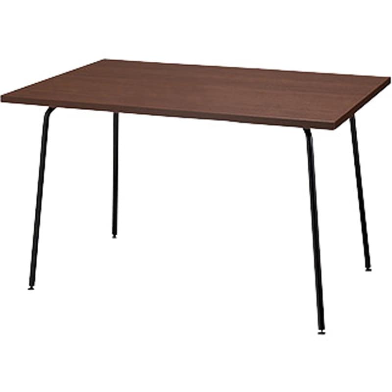 KLPB1275-B-WN ミーティングテーブル(KLPB型) ナイキ ダークウォールナット ブラック 高さ700mm間口1200mm奥行750mm  KLPB1275-B-WN