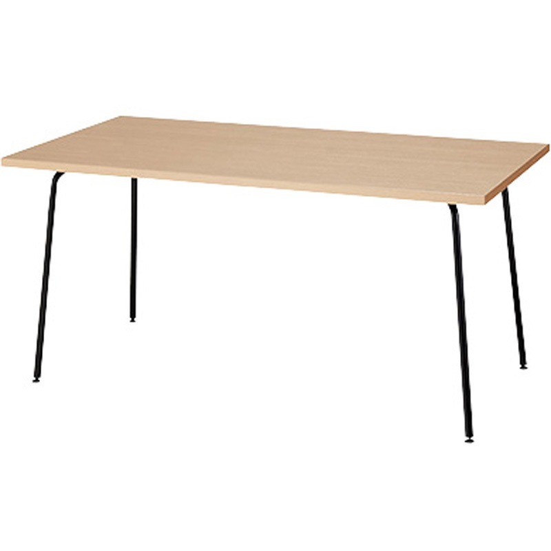 KLPB1575-B-SO ミーティングテーブル(KLPB型) ナイキ サンドオーク ブラック 高さ700mm間口1500mm奥行750mm  KLPB1575-B-SO