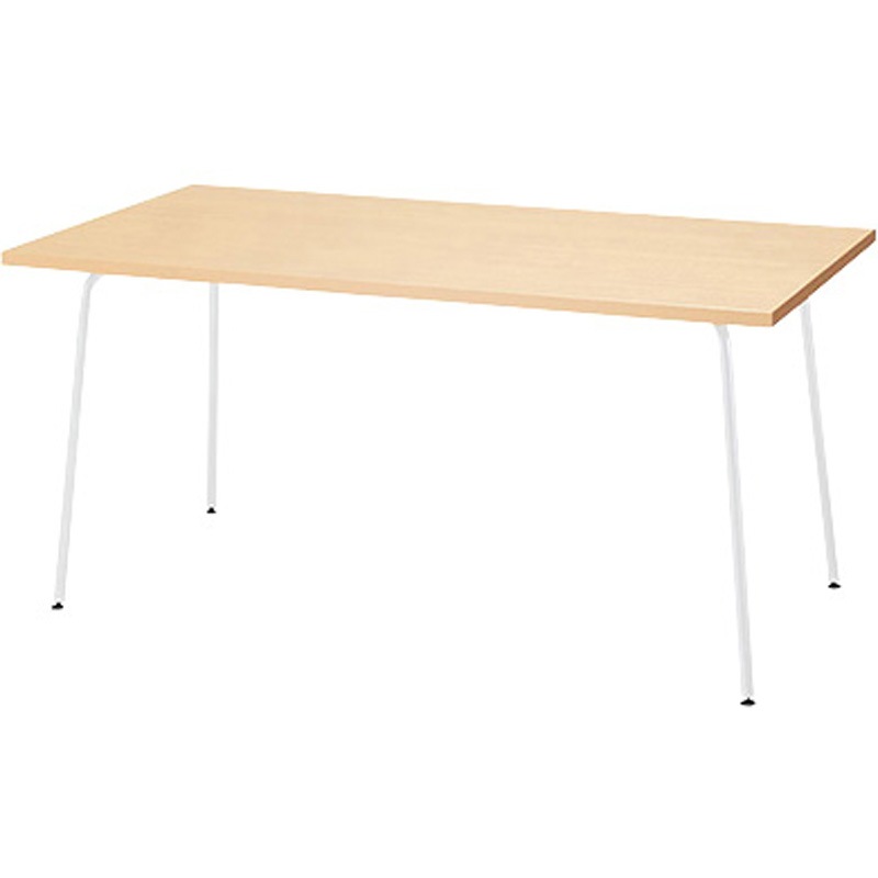 KLPB1575-W-S ミーティングテーブル(KLPB型) ナイキ シルクウッド ホワイト 高さ700mm間口1500mm奥行750mm  KLPB1575-W-S