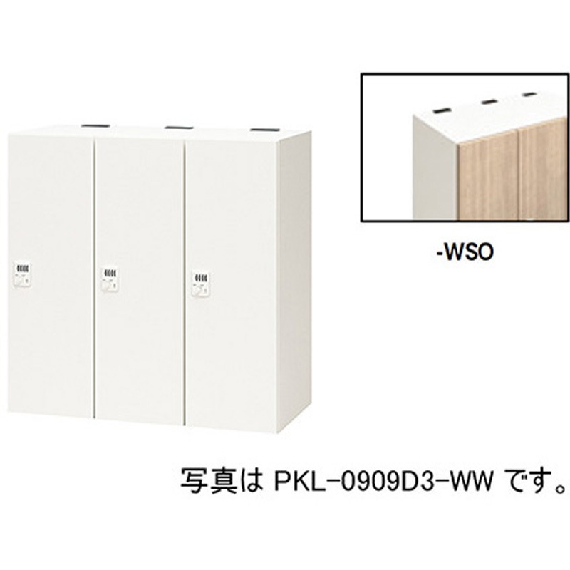 PKL-0909D3-WSO パーソナルロッカー 3人用(ポッケPKL型) ナイキ ダイヤル錠タイプ 高さ900mm間口900mm奥行450mm  PKL-0909D3-WSO