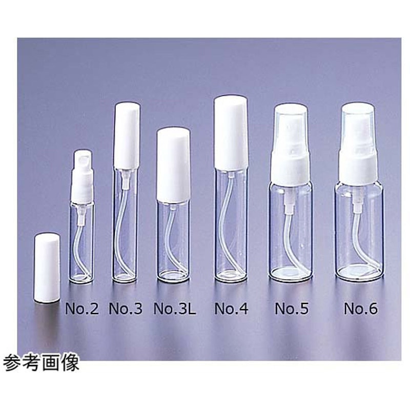 No.6N スプレーバイアル 透 マルエム産業 容量30mL  1箱(20本)
