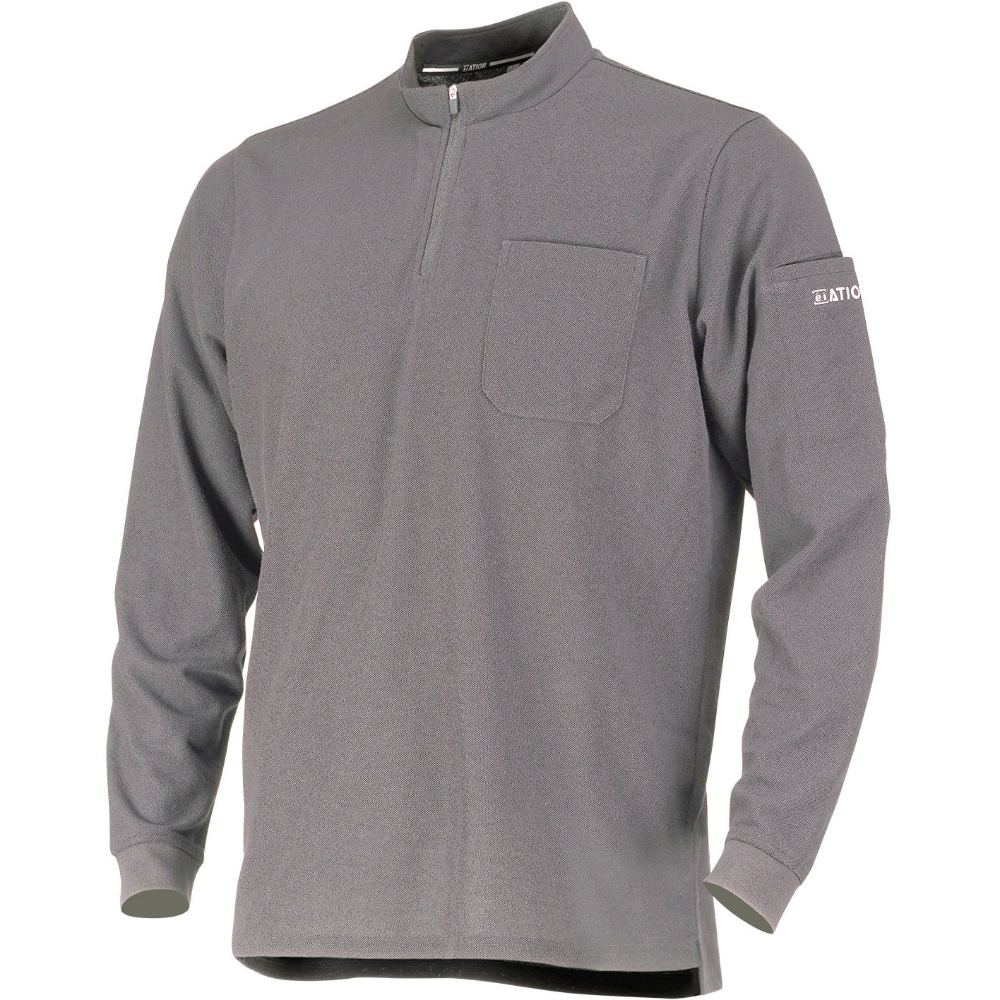 6902 ドライカノコZIPハイネック長袖シャツ 6902 ATION(エイション