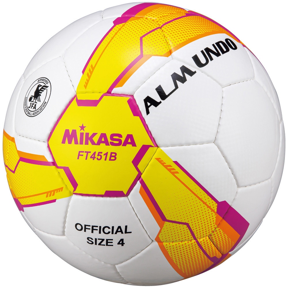 FT451B-YP サッカーボール 検定球4号 ALMUNDO MIKASA (ミカサ