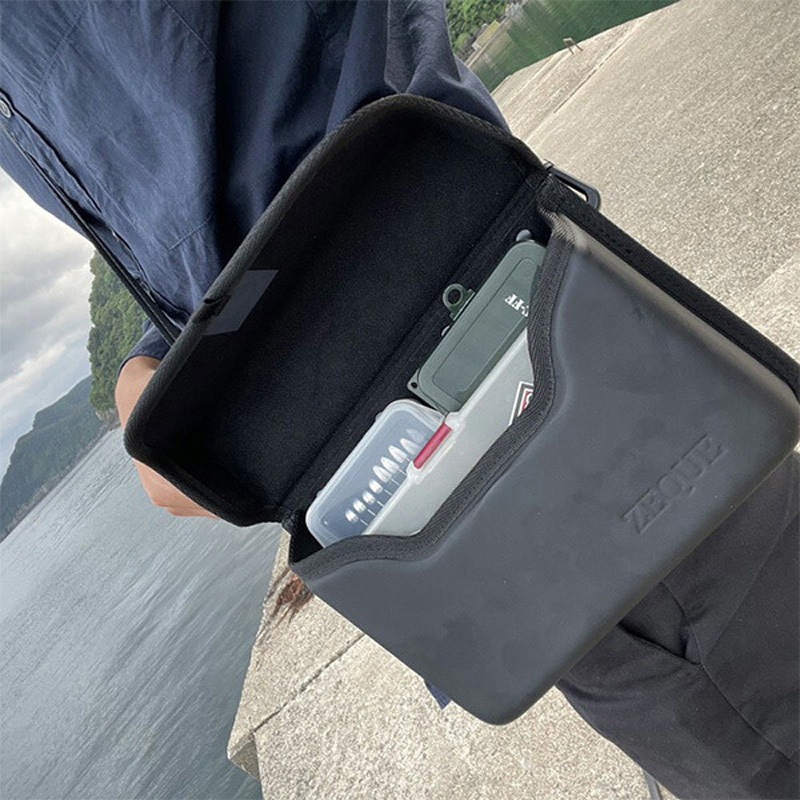 AS-047 サングラスケース 耐水 耐衝撃 ストラップ付 ワイドシェル