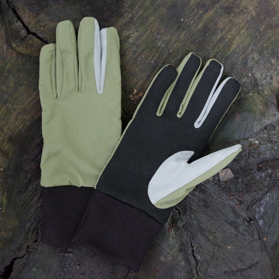 L Fieldwork Gloves カーキ Nature Clips(ネイチャークリップス) サイズL 1組
