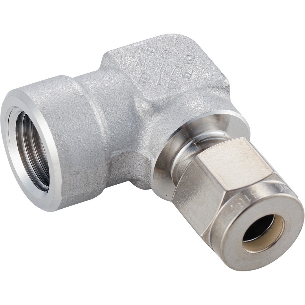 F900-LG-3.2BN/ F900継手 2圧縮リング継手_FINE series PUREエルボゲージユニオン 1個 フジキン 【通販モノタロウ】