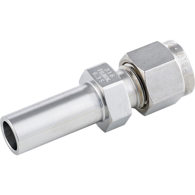 F900-R-6.35X6.35-0.5/ F900継手 2圧縮リング継手_FINE series PUREレデューサー フジキン 接続方式F900継手X単管