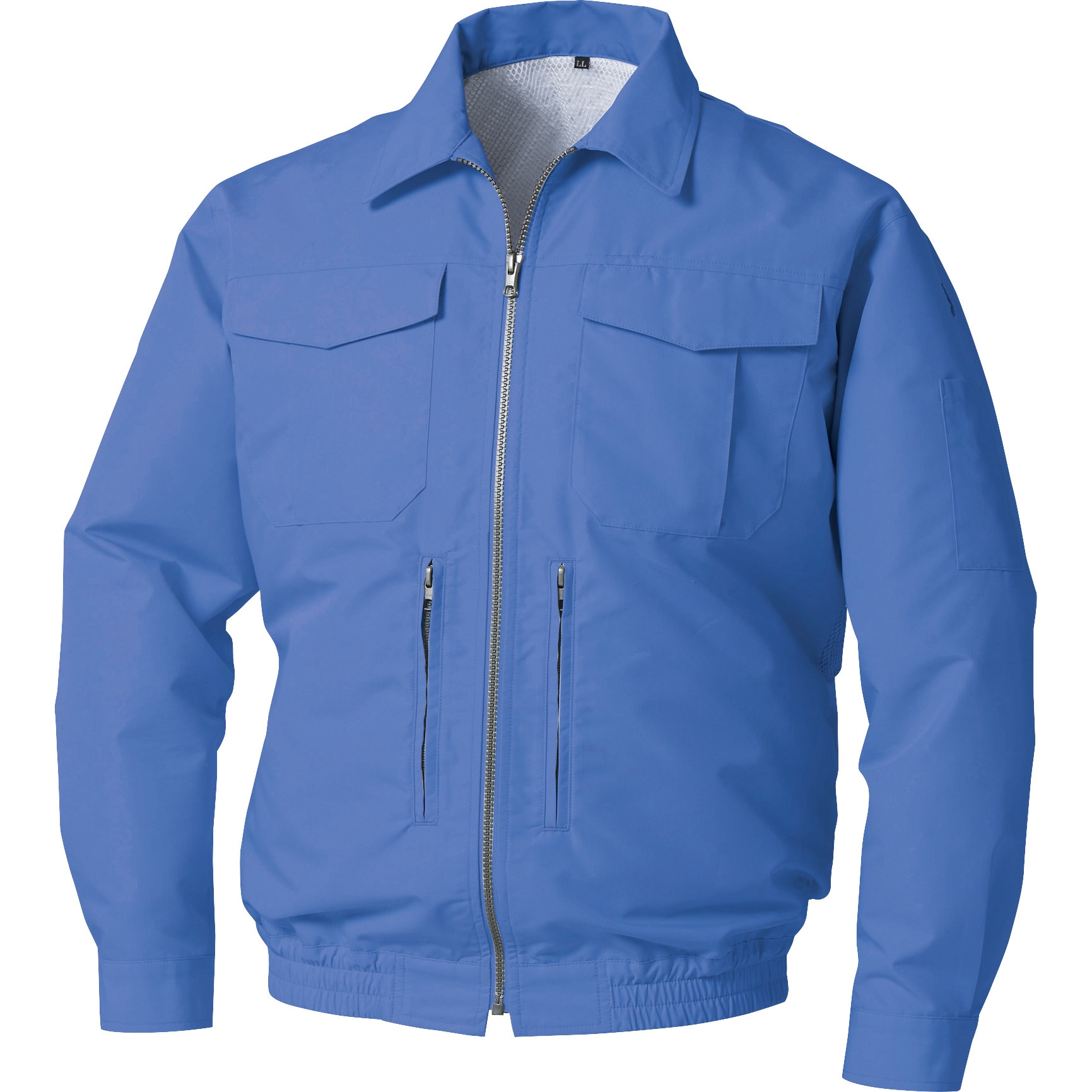 【メーカー直送・代引不可】【空調服】　スペーサー一体型長袖ブルゾン（ウェア、専用インナースペーサー） ライトブルー M [KU92130N20S2] KU92130N20S2 空調服(R) スペーサー一体型長袖ブルゾン KU92130 空調服