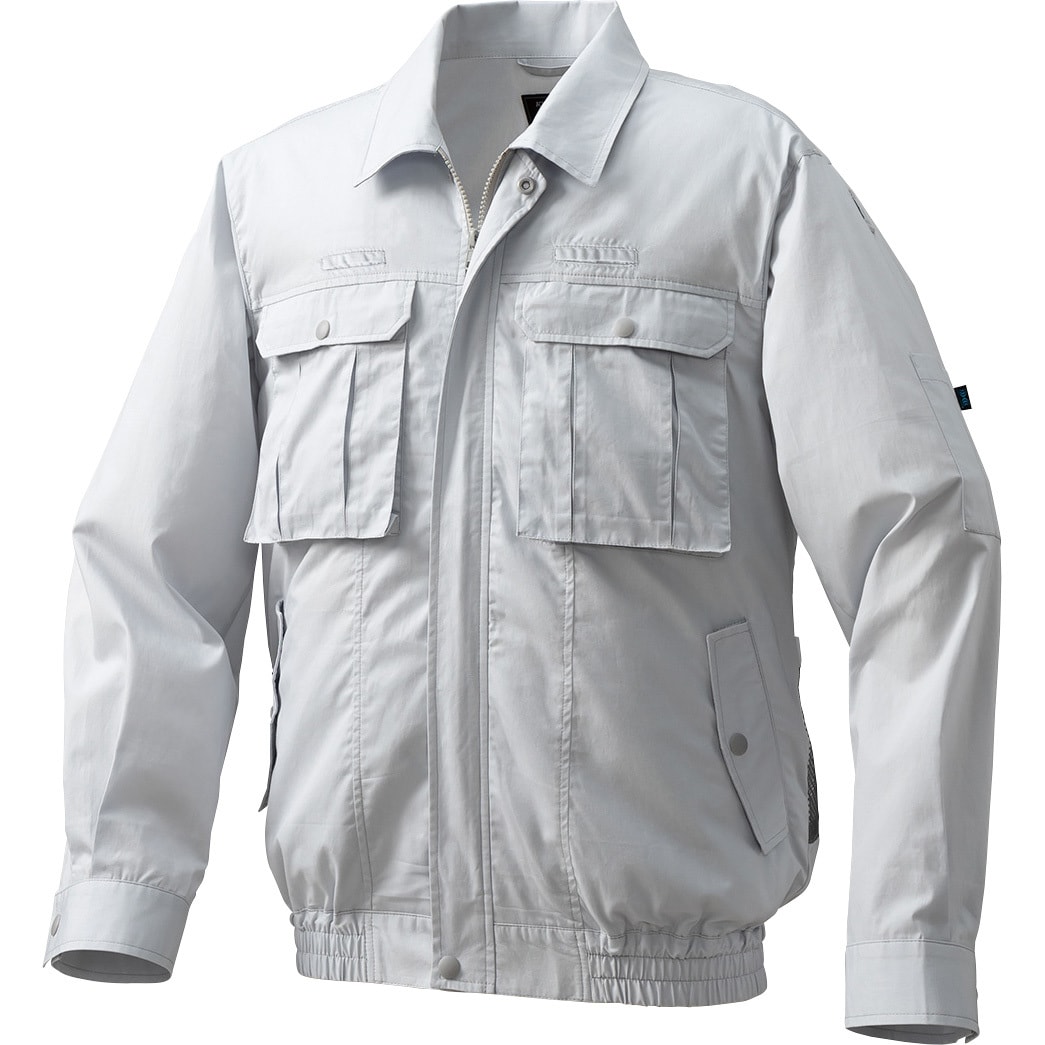 綿・ポリ混紡フルハーネス仕様空調服TM 長袖ブルゾン (ウェア、休止フック(2個)) KU92100