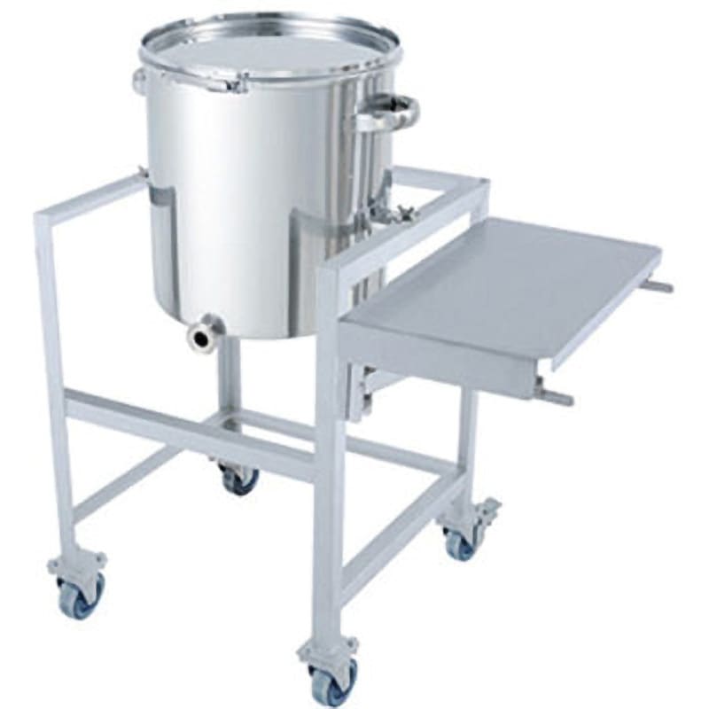 KTT-CTL-ASCB-47H ステンレス片テーパー型バンド式密閉容器 架台付 作業台付 KTT-CTL-ASCBシリーズ MONOVATE(旧:日東金属工業) 100L