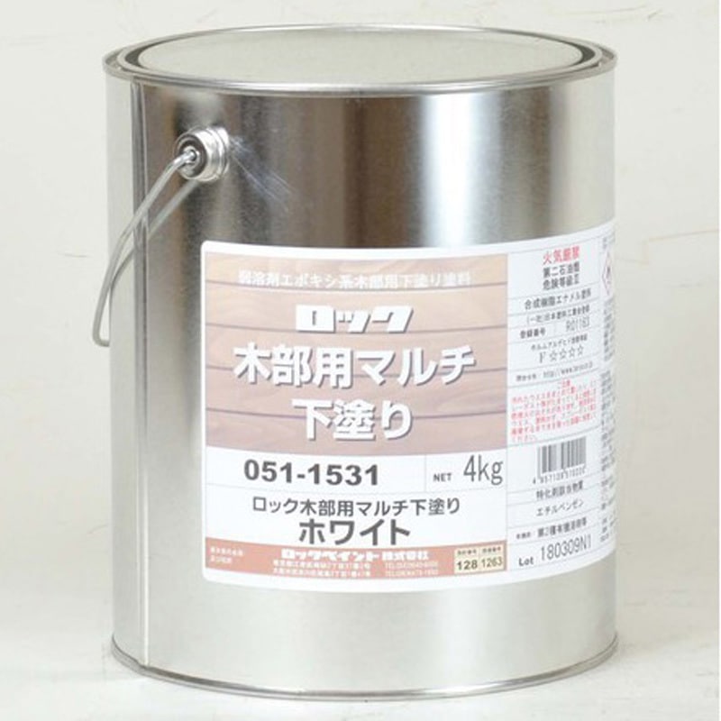 ロック木部用マルチ下塗り ロックペイント 油性 ブラック色  1缶 6,510円