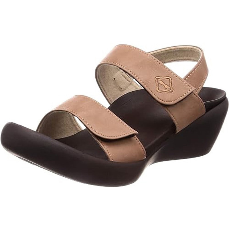 CJLW5522-GPK-M(23.0cm～23.5cm) リゲッタ ローウェッジヒールサンダル グレーピンク M 1足 リゲッタ 【通販モノタロウ】