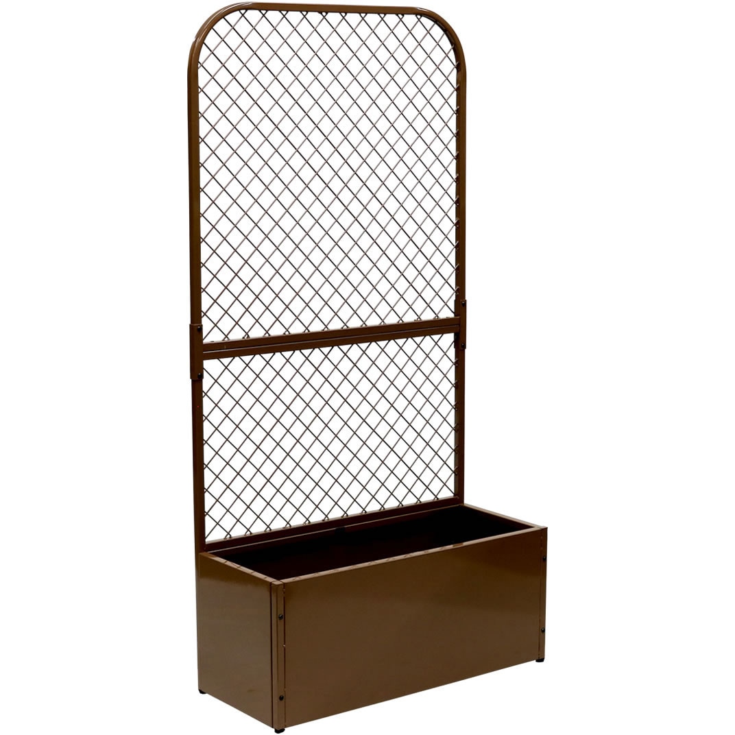 TW001BRN プランターBOX付きフェンス「TWILL」(ツイル) 住まいスタイル スチール