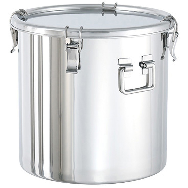 日東 折りたたみ取っ手付密閉容器(バンド式/NBR) 70L ( CTLF-43H/PNL ) 日東金属工業 日東 吊り下げ式下部折りたたみ取っ手付密閉容器(バンド