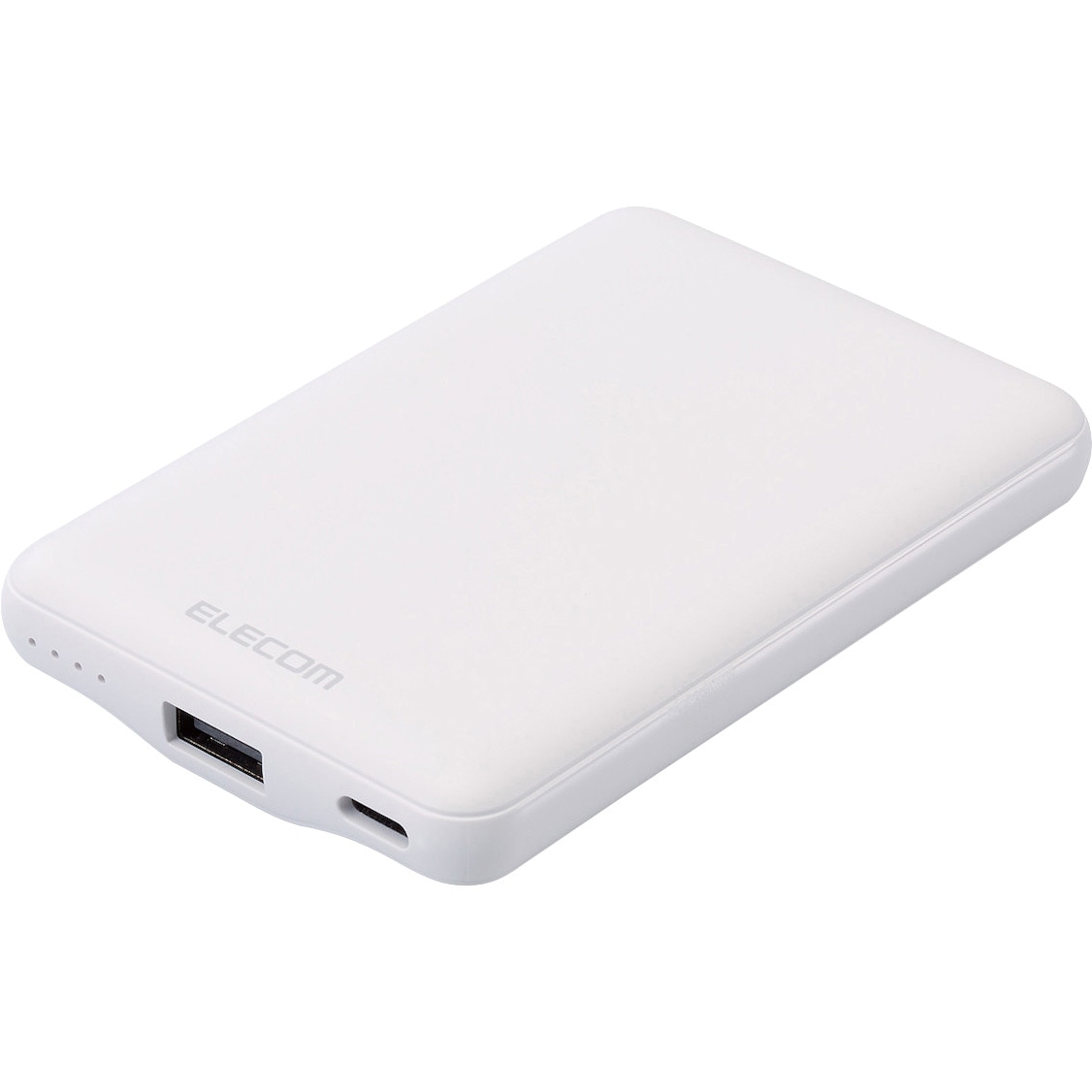 EC-C12WH モバイルバッテリー 5000mAh 軽量 小型 最大15W 入出力(Type