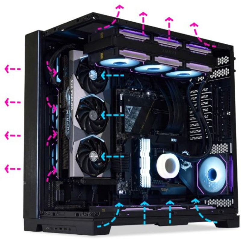 O11DEXL-1X GPU垂直置きブラケット LIAN LI ブラック色 O11DEXL-1X