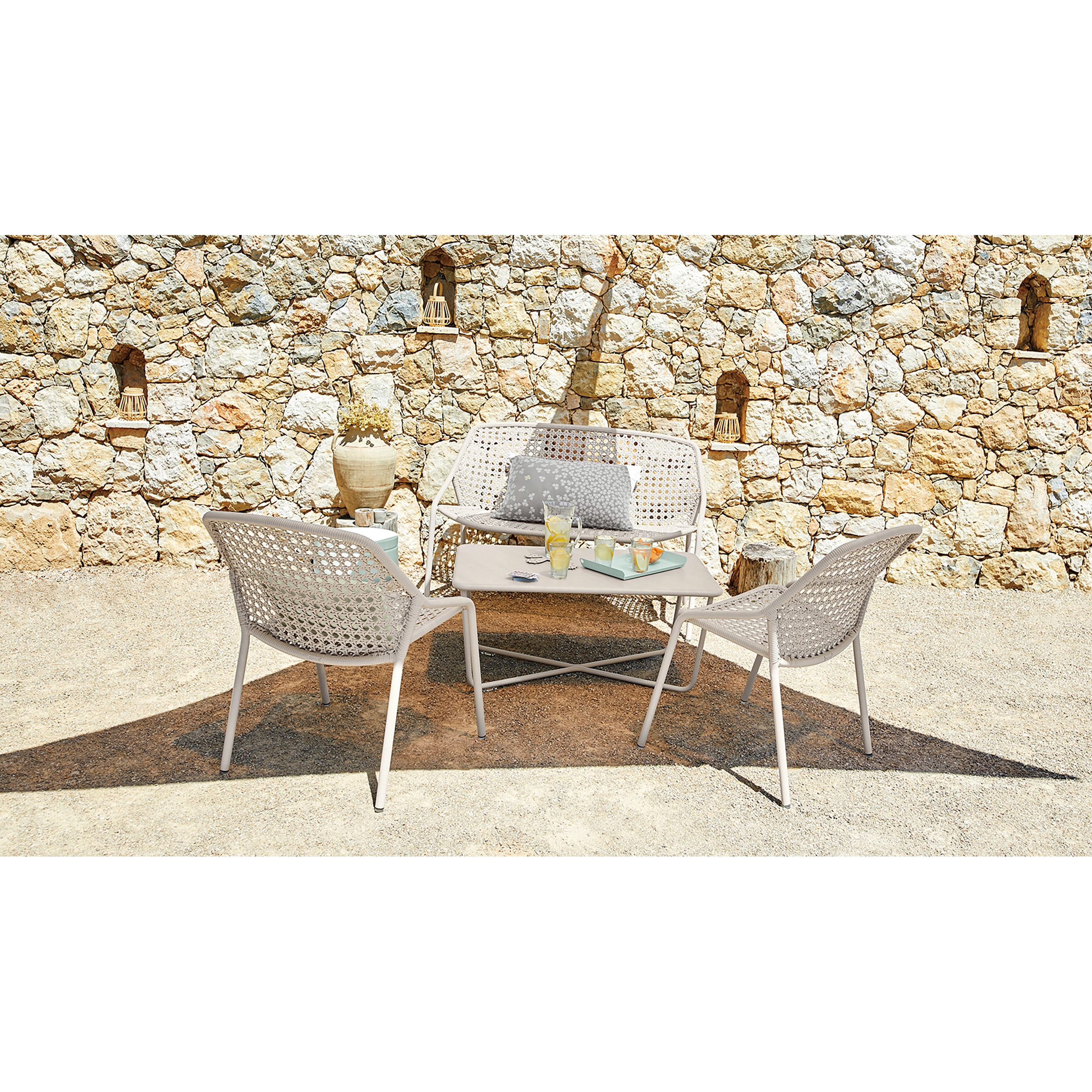 FER-C11CG クロワゼットアームチェアー タカショー 幅650mm奥行650mm高