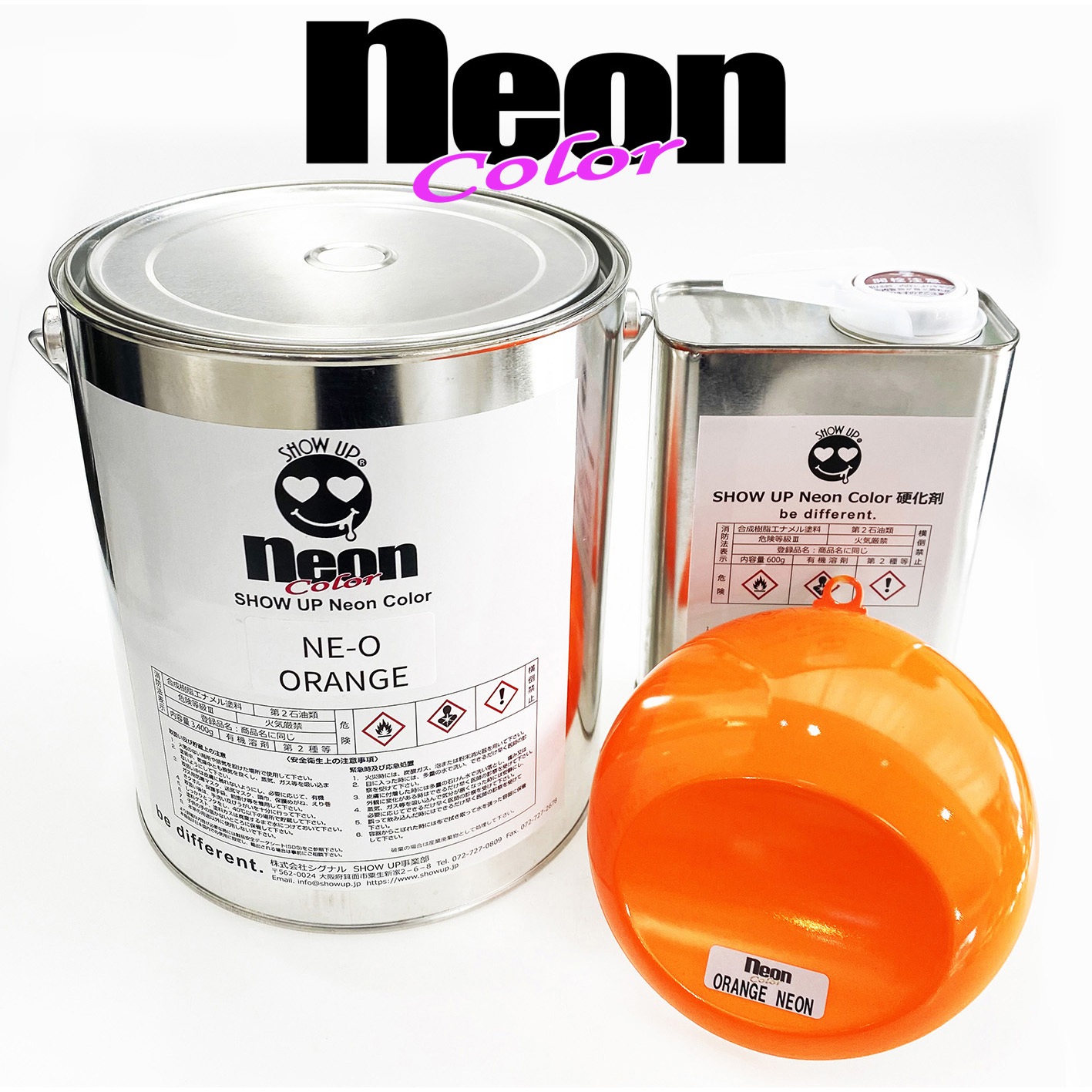 NE-O-L Neonカラー4kg セット SHOW UP オレンジ色 NE-O-L 【通販