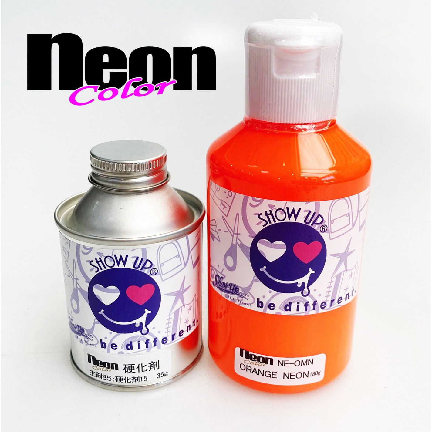NE-OMN Neon カラー ミニボトルセット SHOW UP オレンジネオン色   NE-OMN