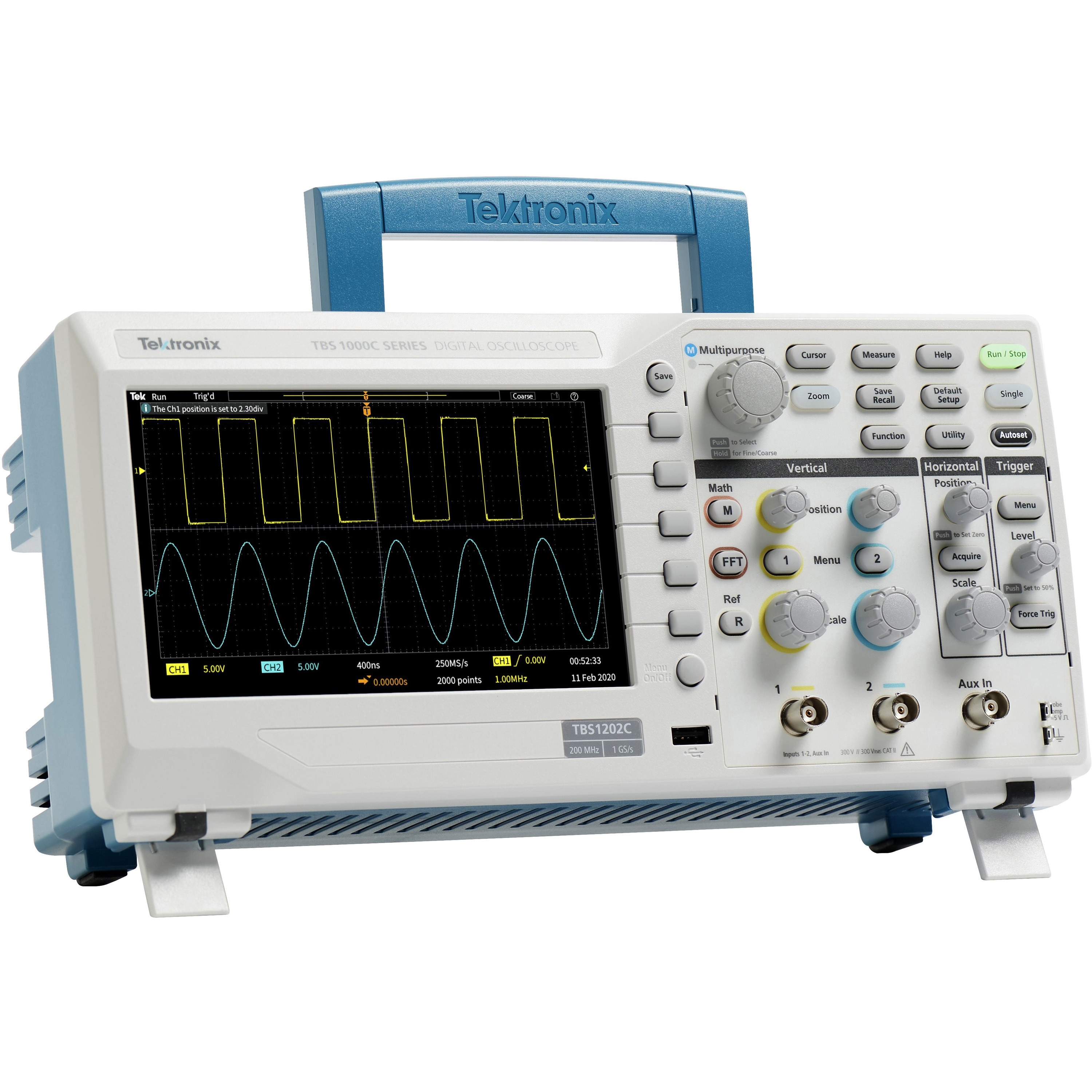 サイズ交換対象外 Tektronix デジタル・オシロスコープ TBS1052B | www