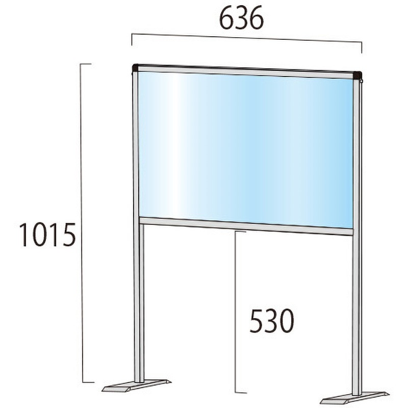 BHBPH450X600 ブラックパーテーションスタンド ハイ 1個 常磐精工 【通販モノタロウ】