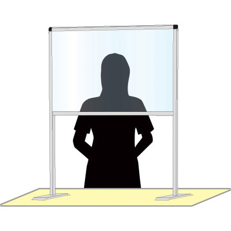 BHBPH450X600 ブラックパーテーションスタンド ハイ 1個 常磐精工 【通販モノタロウ】