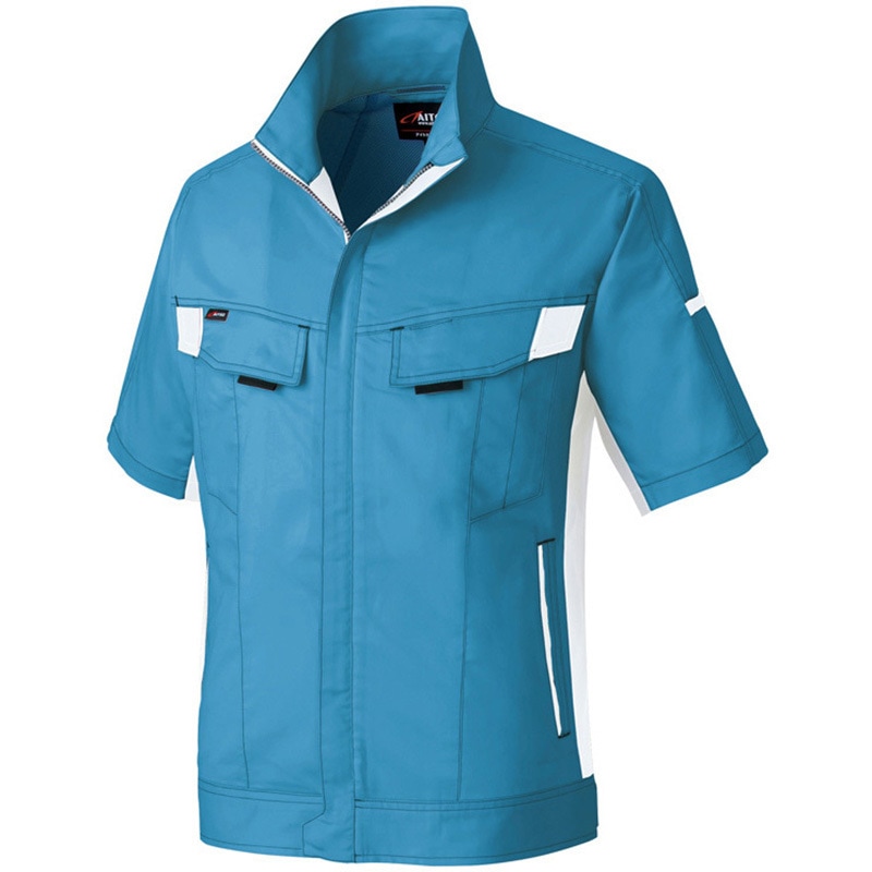 長袖サマーブルゾン 男女兼用 サファイアブルー 5L アイトス 3230-072-5l (64-9023-67) 長袖サマーブルゾン（男女兼用）（作業着）の通販-オリジナル⁄オーダー