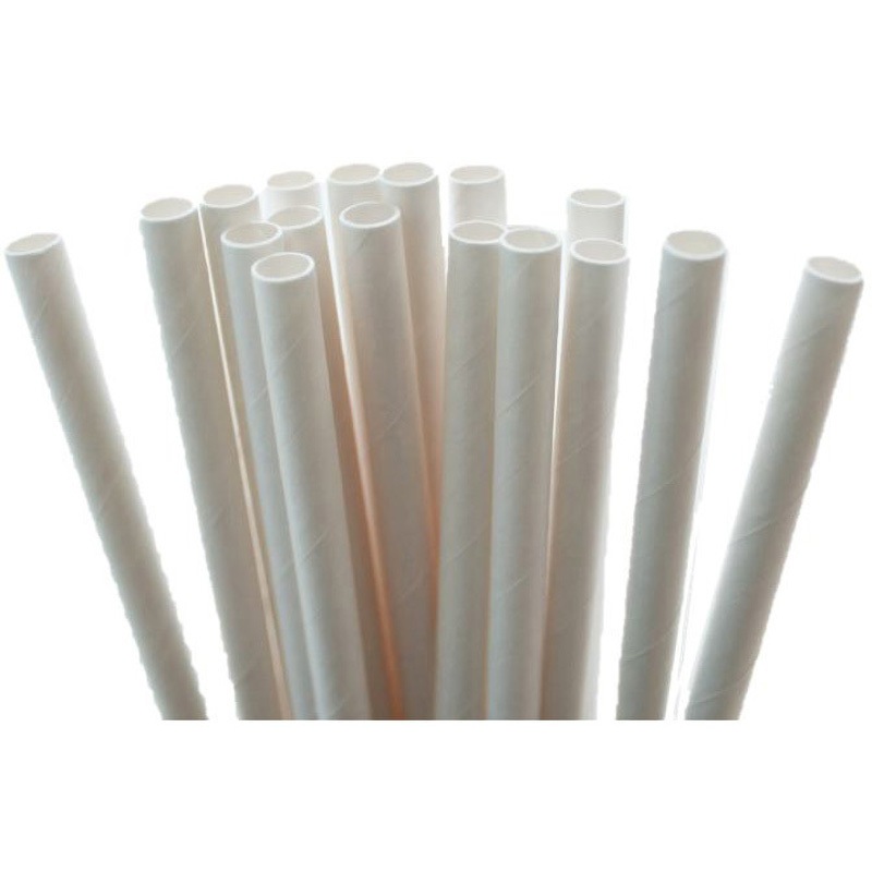 00454581 紙ストロー(Hello Straw) ハローストロー 5000個入 白色 直径6mm