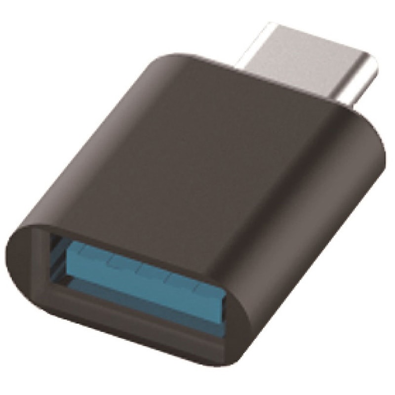 AJ-652 USB変換アダプタ USB-A→Type-C カシムラ ブラック色 AJ-652