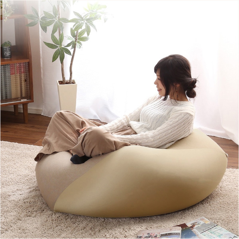 特大のキューブ型ビーズクッション・日本製(XLサイズ)カバーがお家で