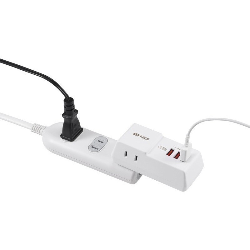 BMPA36TP3WH コンセント付きAC充電器 USBマルチポート ホワイト 1台