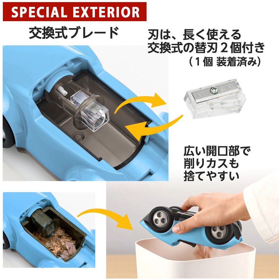 FS-660(84008) 鉛筆削り ハシレ!エンピツケズリ! PLUS(プラス)[文具