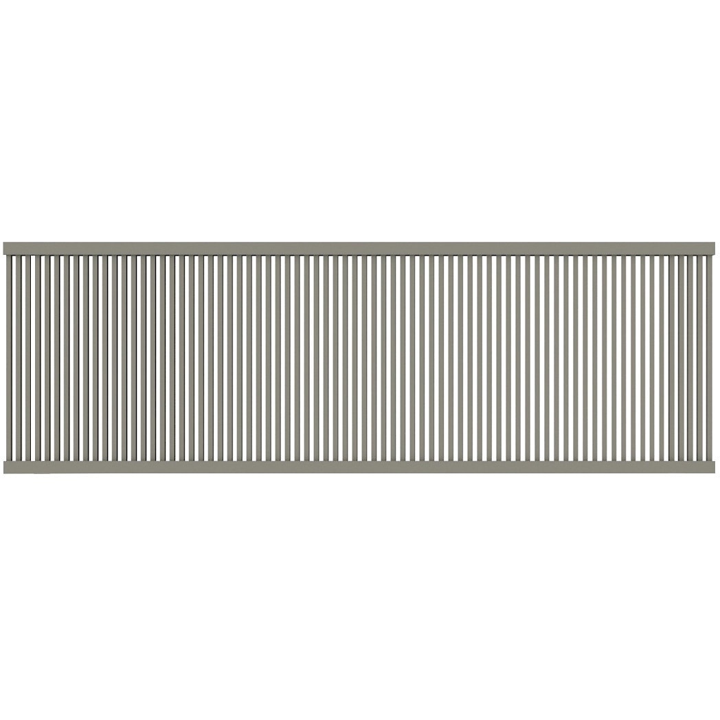 エバーアートフェンス センシア縦細格子 タカショー アルミ合金押出形材製 ステンカラー色 高さ540mm幅1998mm