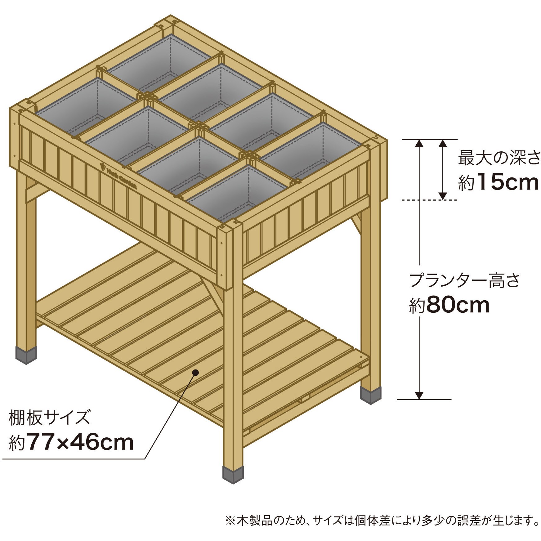 WK-07F Vegtrug レイズドベット ハーブプランター 1台 タカショー 【通販モノタロウ】