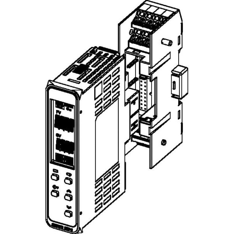 温度調節器(デジタル調節計)(22.5mm幅DINレール取り付けタイプ)