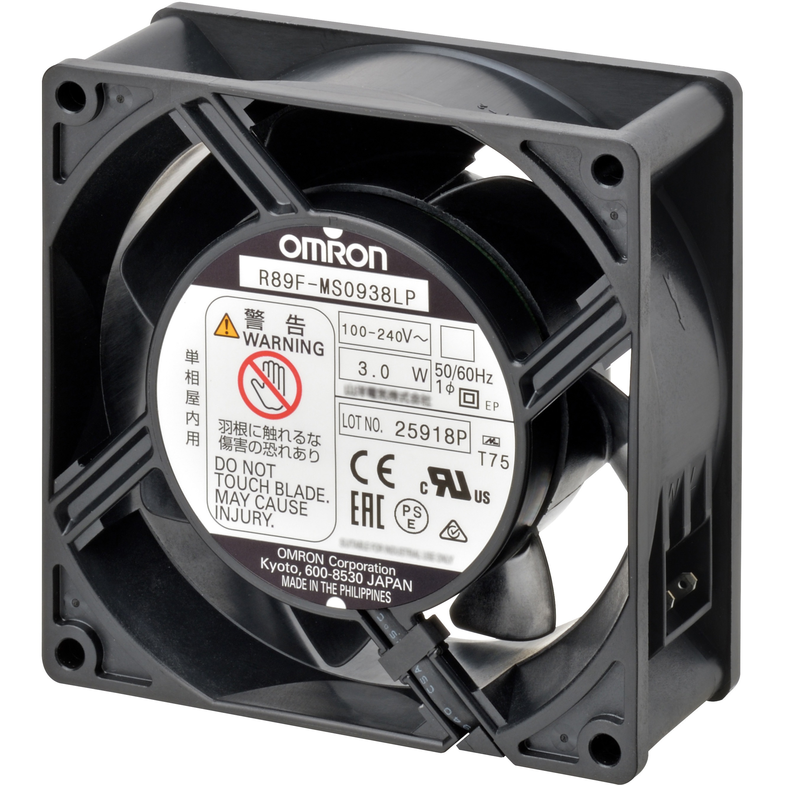 R89F-MS1238HP-S1 ACフリー入力軸流ファン omron(オムロン) AC100 